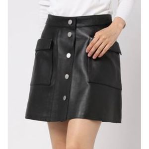 BAPY BY A BATHING APE LEATHER SKIRT